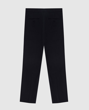 Stefano Ricci Children's dark blue wool trousers Y2T9500000W0019C