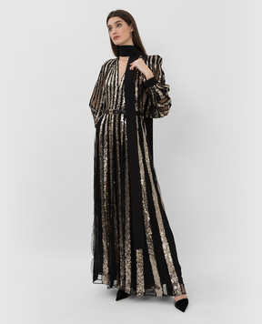 Elie Saab Patterned open back evening dress 12290