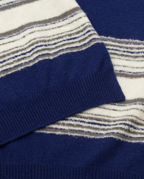 Stefano Ricci Patterned cashmere and wool scarf for children KYS8305SCISY6485