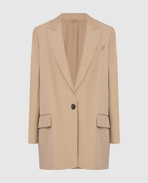 Brunello Cucinelli Beige wool jacket MA0332242P
