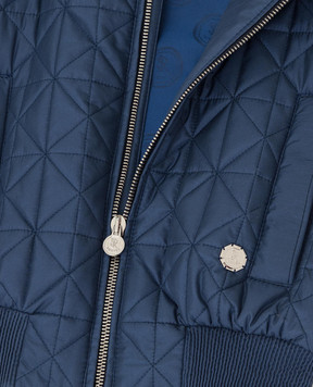 Stefano Ricci Children's dark blue silk jacket YAJ740011012059R