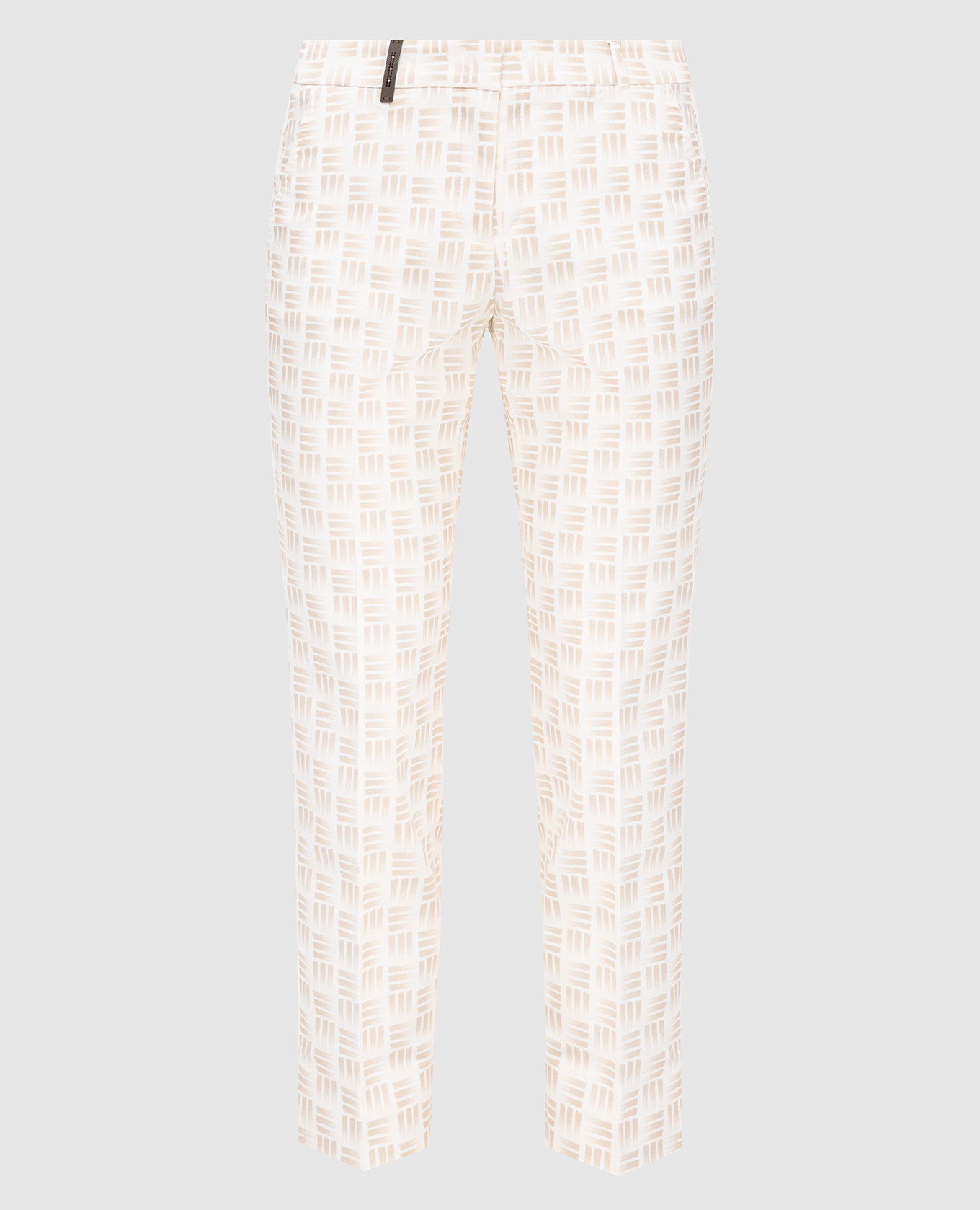 

Trousers with a pattern Peserico, Beige