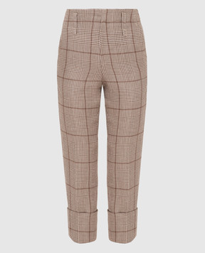 Brunello Cucinelli Beige linen trousers MF599P7257