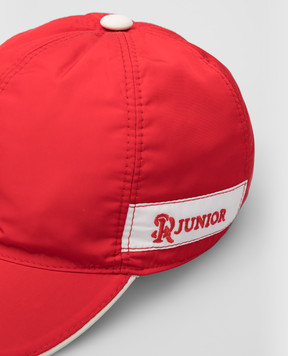 Stefano Ricci Children's red cap with logo YVF5357GF0007
