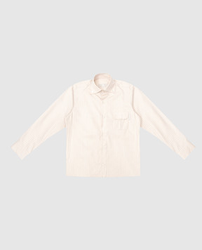 Stefano Ricci Children's beige striped shirt YC003561LJ1758