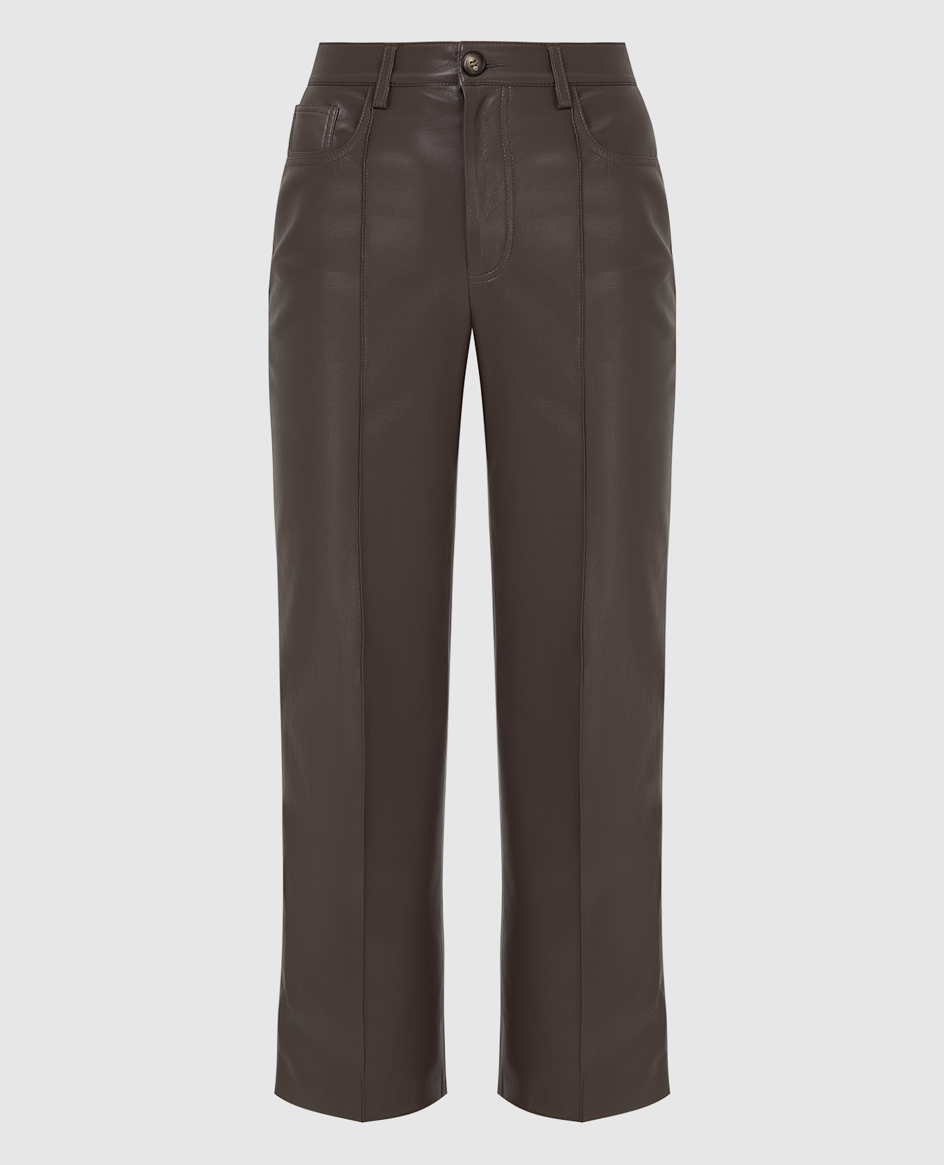 

Zoey Dark Brown Trousers Nanushka