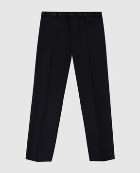 Stefano Ricci Children's dark blue wool trousers Y1T090T000W610