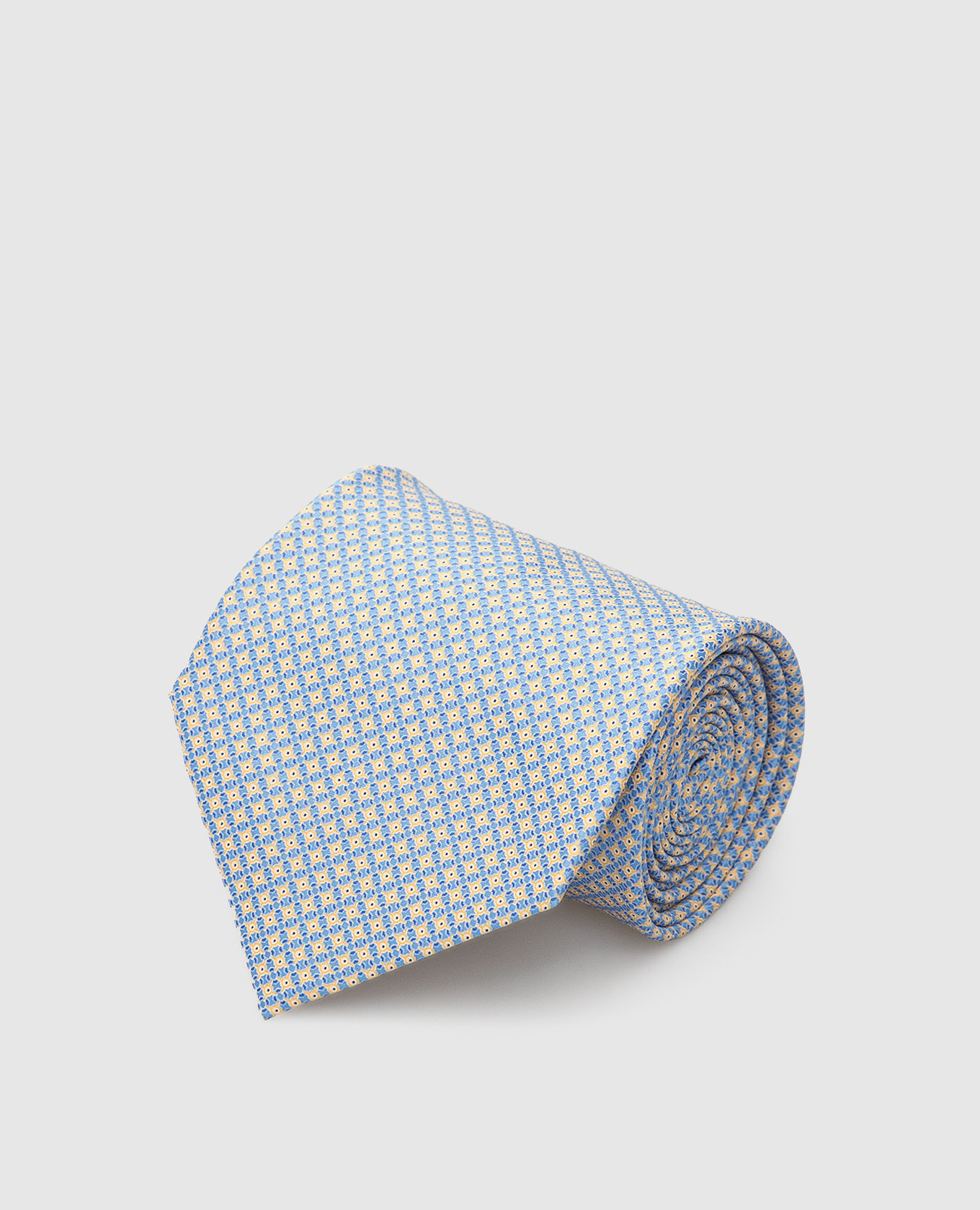 

Patterned blue silk tie Stefano Ricci, Light blue
