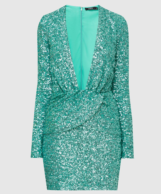 amen sequin dress Sequin One-Shoulder Dress