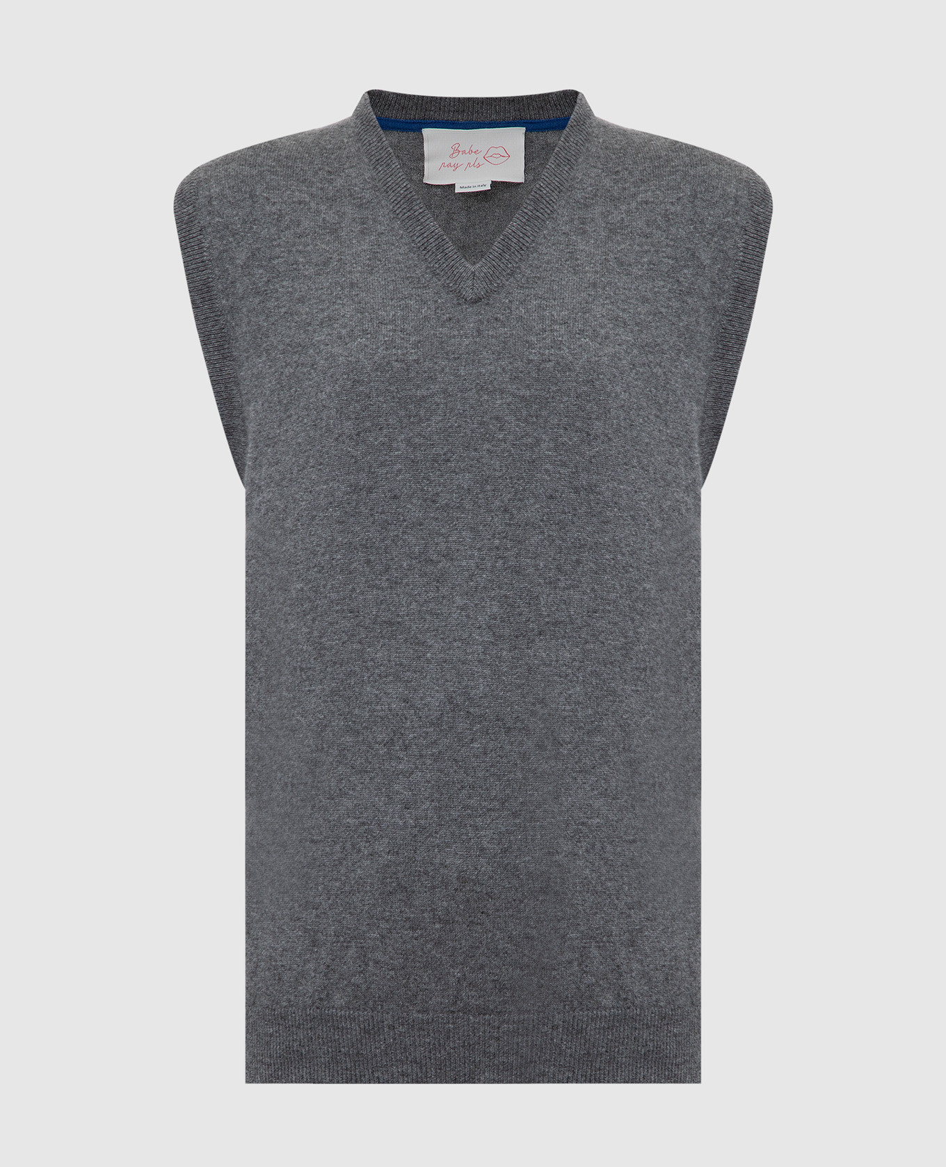 

Charcoal cashmere vest Babe Pay Pls, Серый