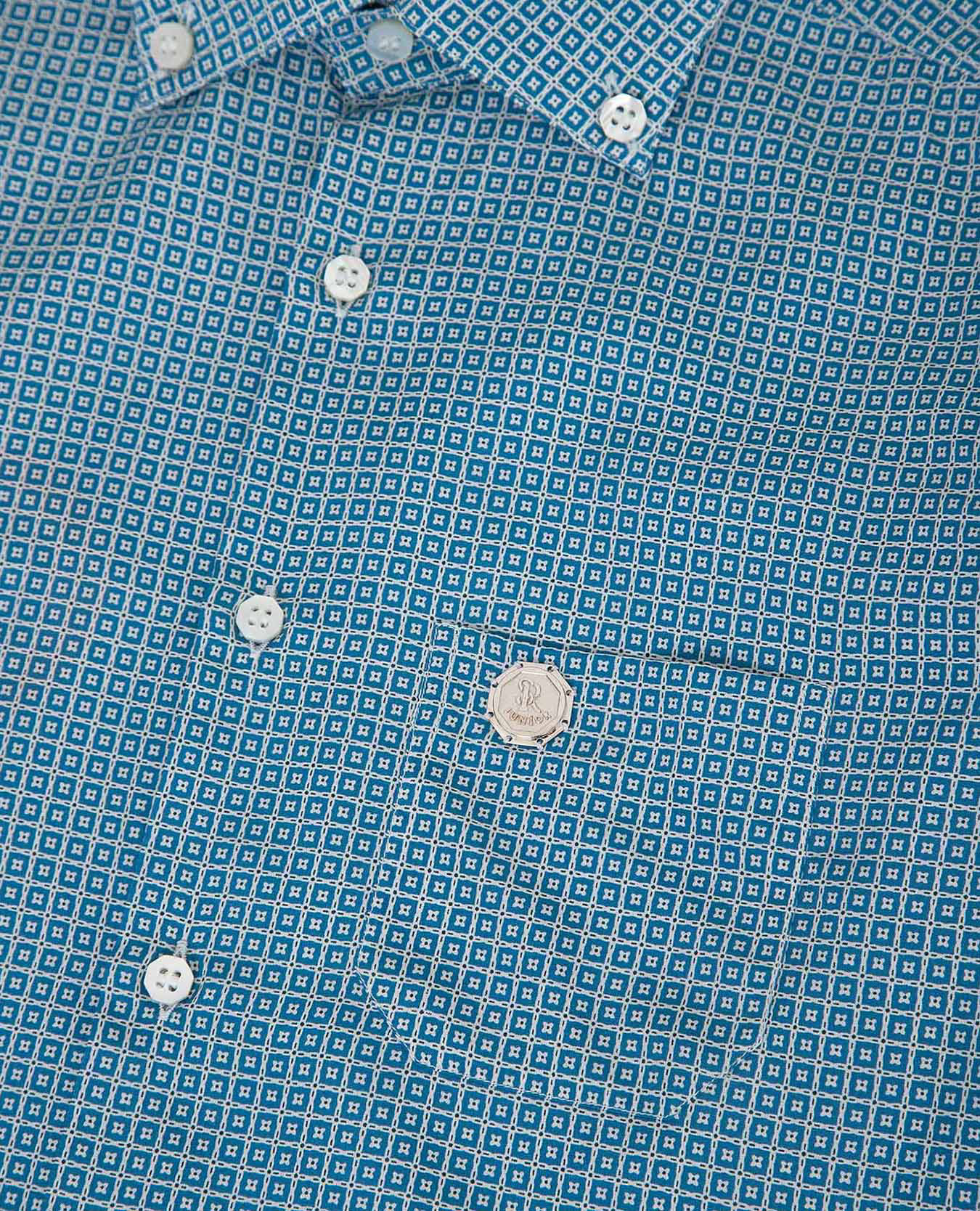 

Children's blue shirt in a pattern Stefano Ricci