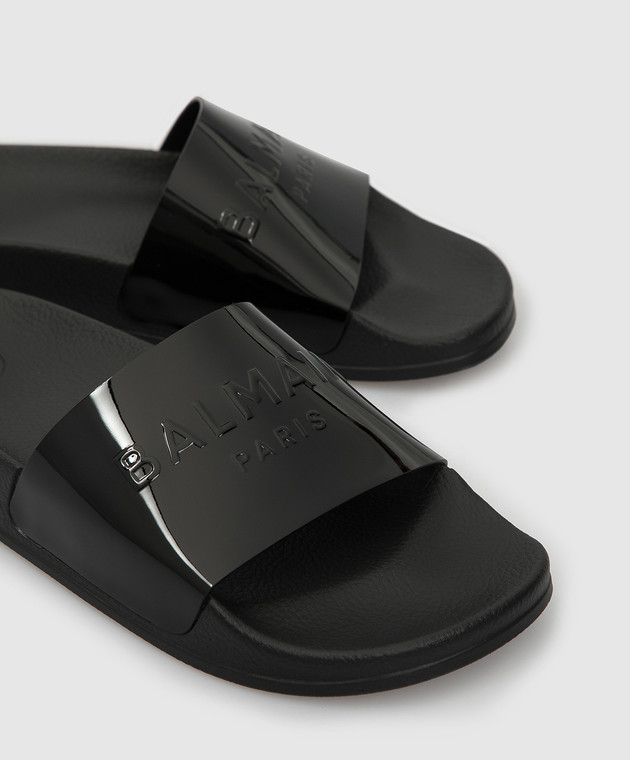 Balmain - Black sliders VN0UL533LVNC - shop with European delivery at ...