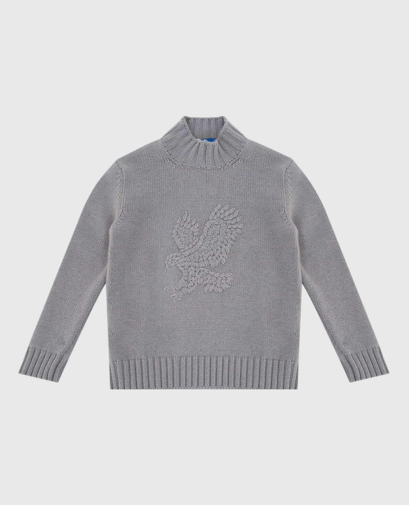 

Children's cashmere sweater with logo embroidery Stefano Ricci, Grey