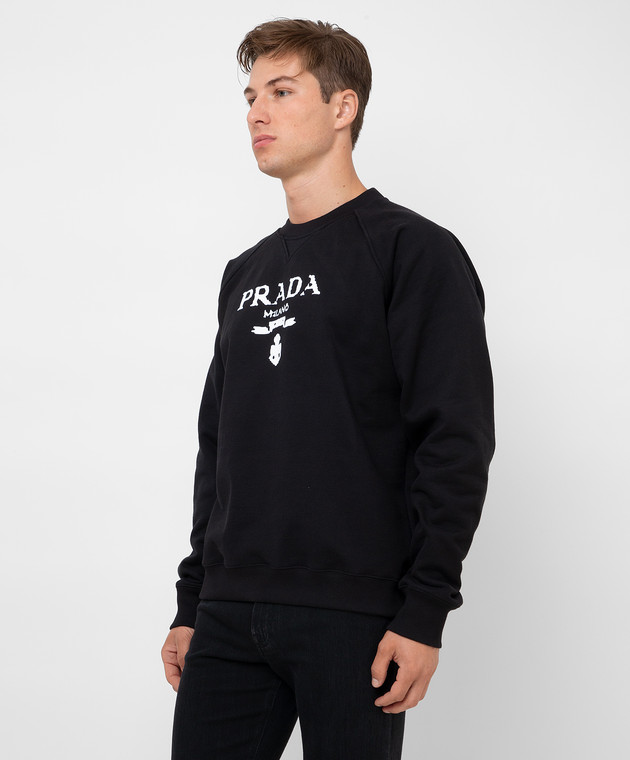 Prada - Felpa con stampa logo UJL1901YYB acquista online su Prada - Felpa con stampa logo UJL1901YYB acquista online su