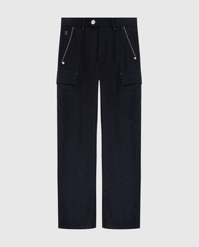 Stefano Ricci Children's dark gray wool trousers YUT7400060W610