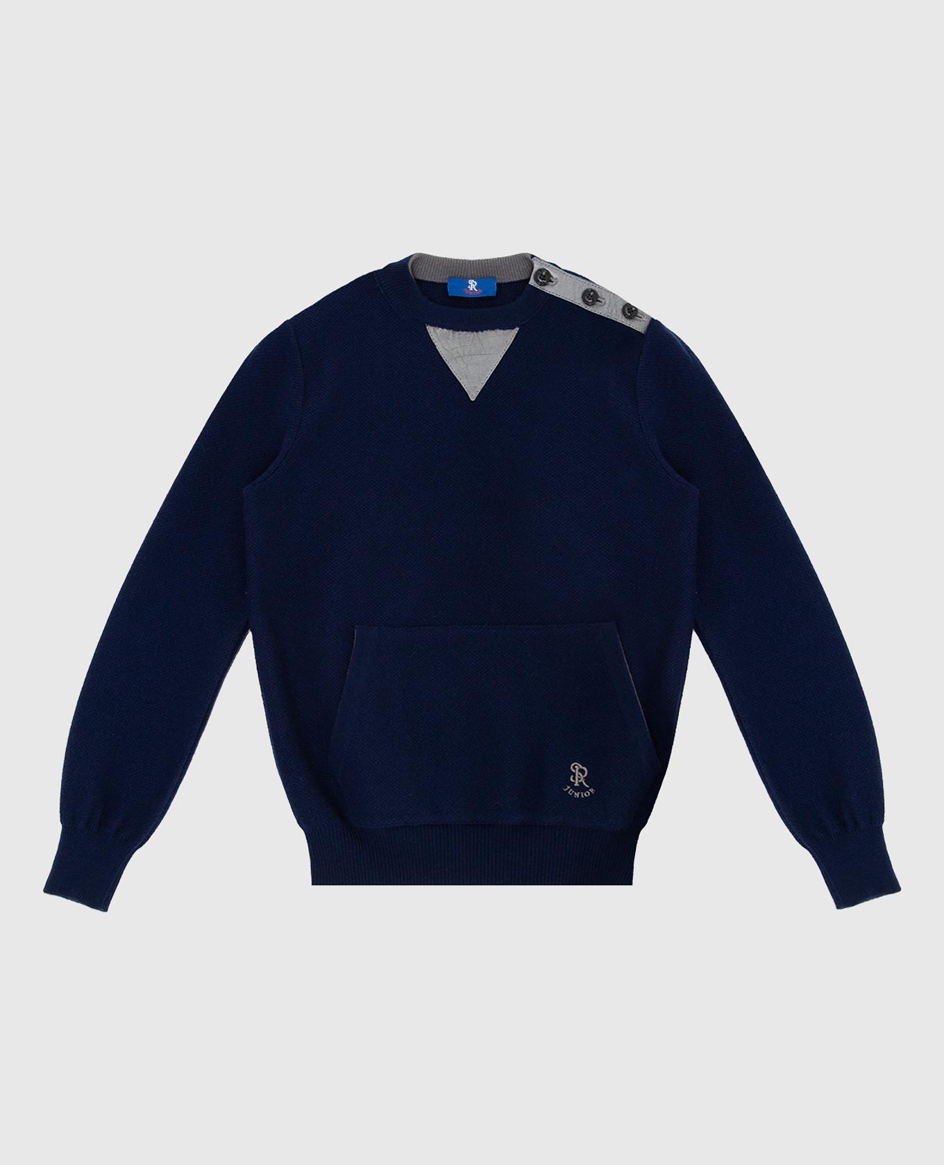 Children's cashmere sweater with logo stefano ricci