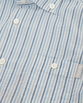Stefano Ricci Children's blue striped shirt YC002741LJ1659