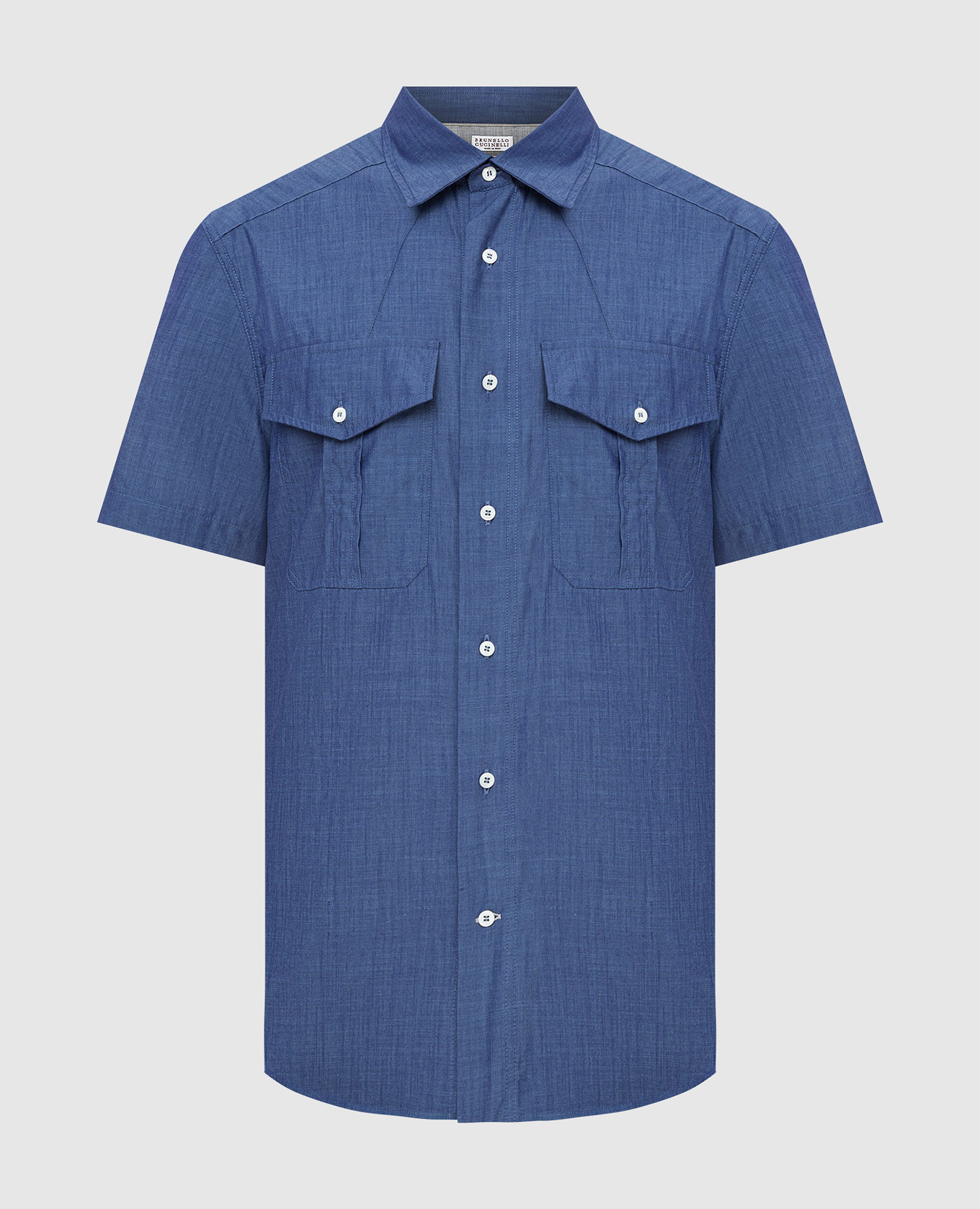 Blue shirt brunello cucinelli