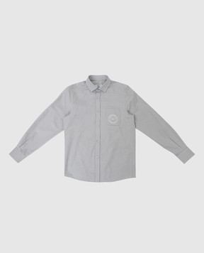 Stefano Ricci Children's light gray shirt with embroidery YAC6S00030L824