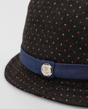 Stefano Ricci Patterned wool hat for children YVF4550PW806EX
