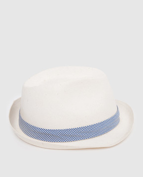 Stefano Ricci Children's hat with weave and emblem YVF6311PK903