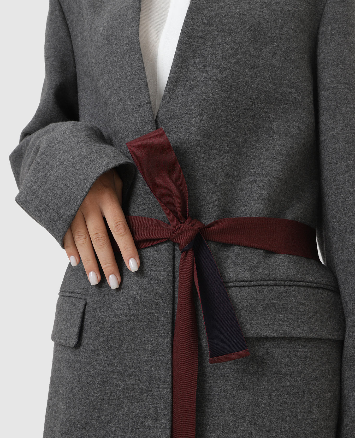 

Selma wool wrap jacket Roksanda, Grey