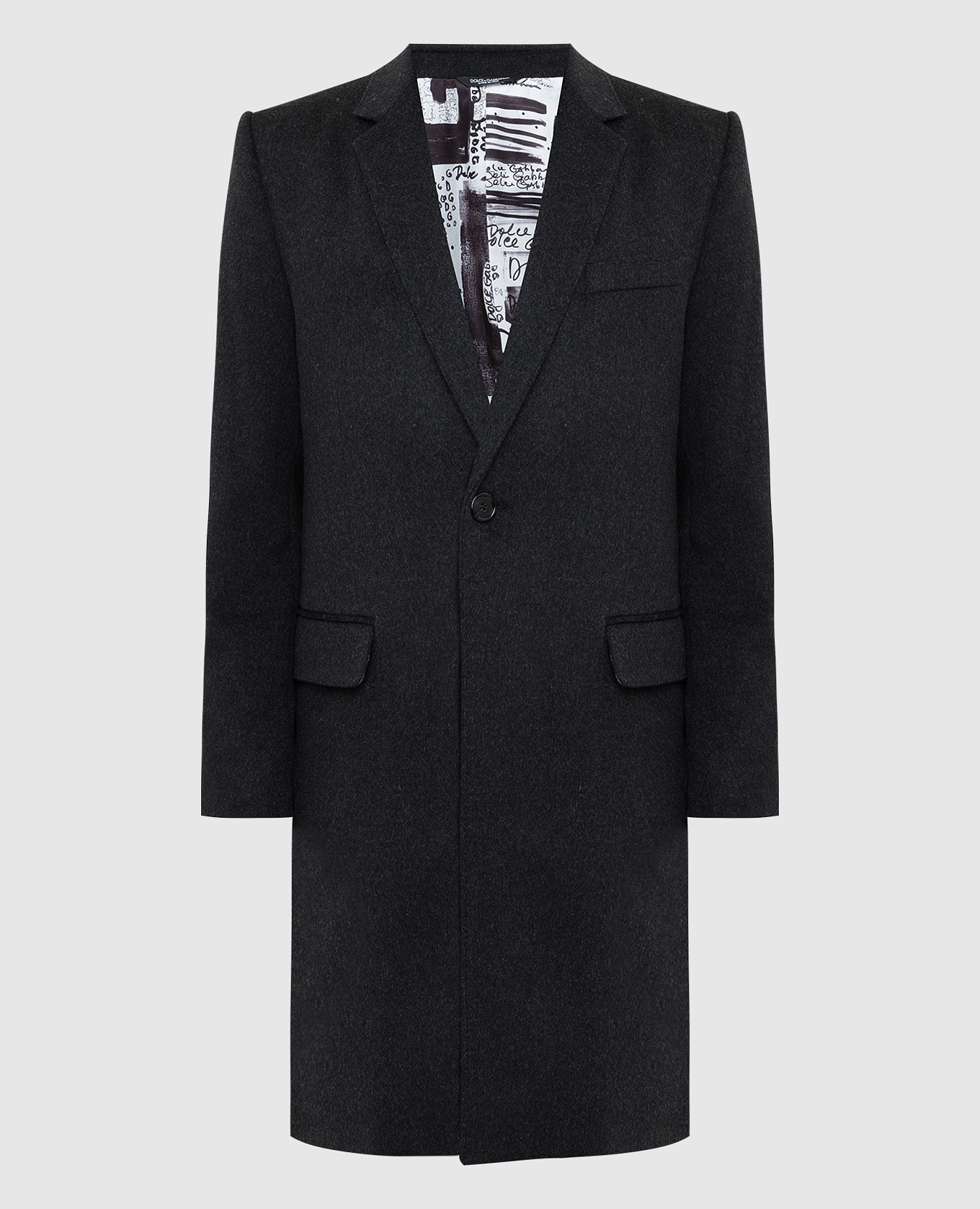

Wool and cashmere coat Dolce&Gabbana, Серый