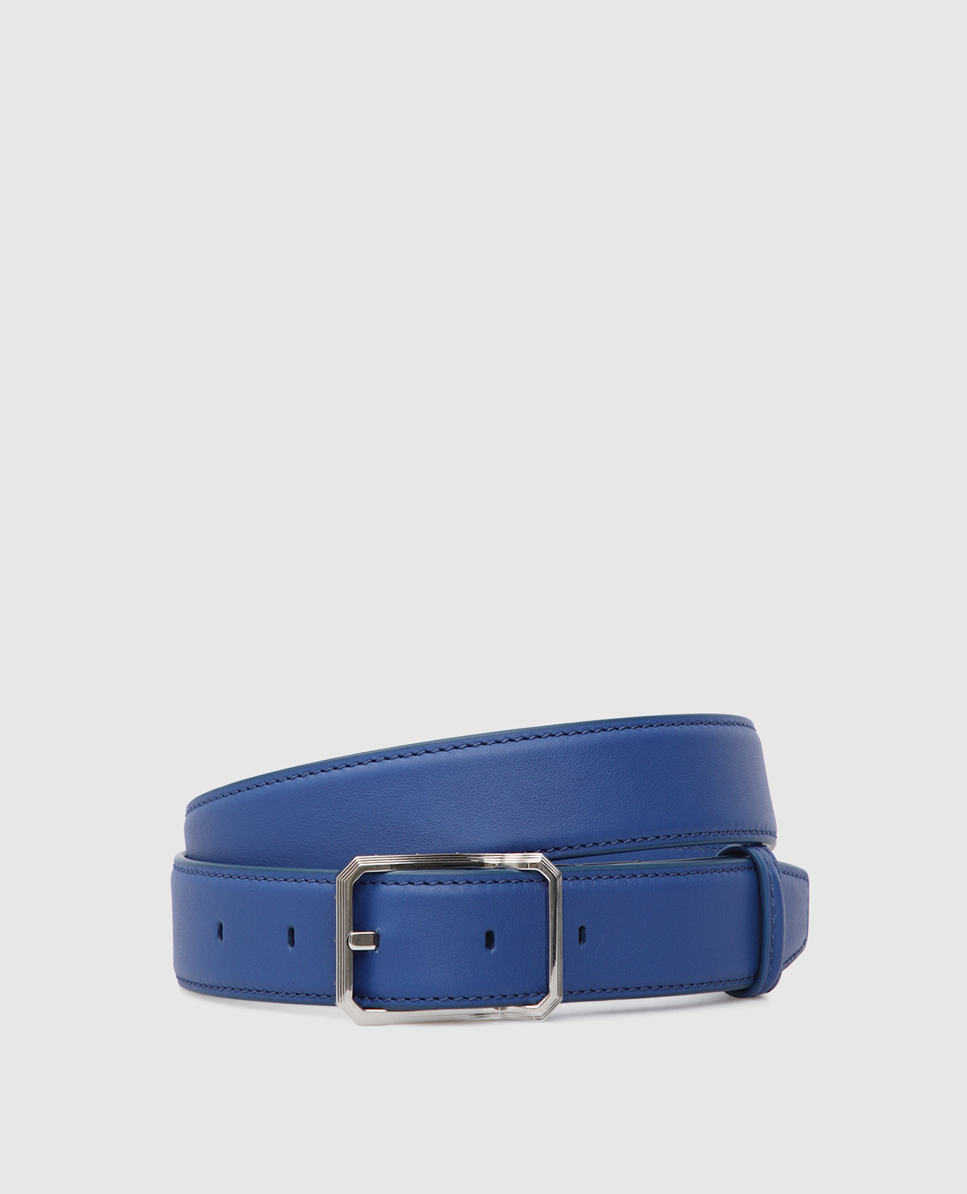 Children's blue handmade leather belt stefano ricci