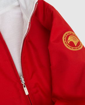 Stefano Ricci Children's red jacket with logo YDJ0200010MA0023