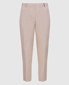 Fabiana Filippi Beige wool trousers PAD220B889