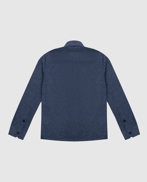 Stefano Ricci Children's shirt with an emblem YJ004114TE1801