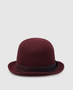 Stefano Ricci Children's burgundy hat YVF6372HC4073