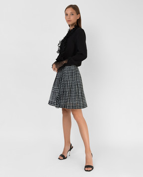 Ermanno Scervino Patterned pleated skirt D392O316KCD