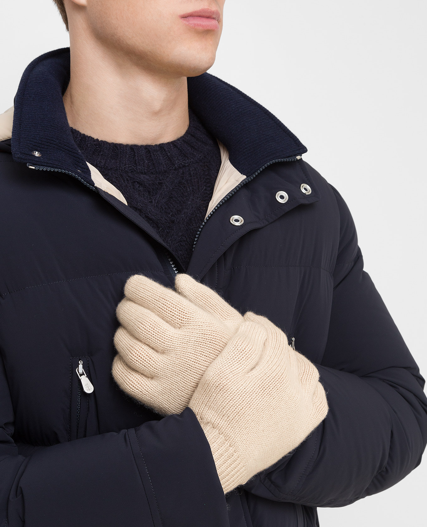 

Light beige cashmere gloves Brunello Cucinelli