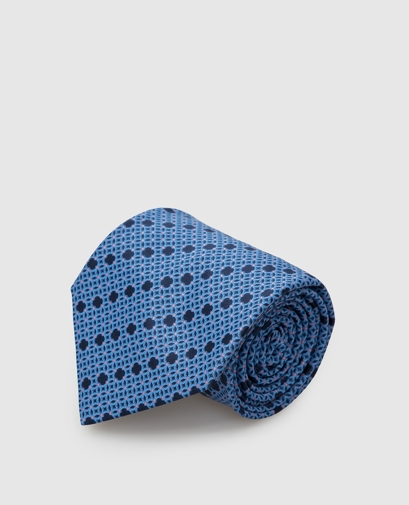 

Blue patterned silk tie Stefano Ricci