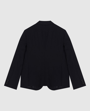 Stefano Ricci Children's dark blue wool jacket Y1RF371000W0017C