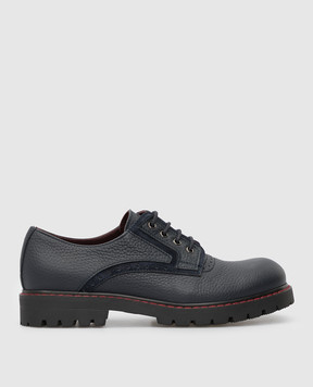 Stefano Ricci Children's leather derbies YRU04G8066RESD