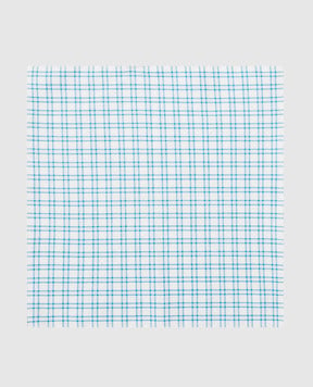 Stefano Ricci Children's blue plaid pasha YFZ25COLJ1771