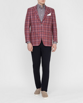 Kiton Burgundy blazer UG81K06S19