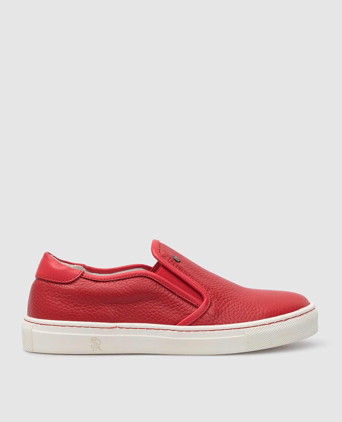 

Children's red leather slip-ons Stefano Ricci