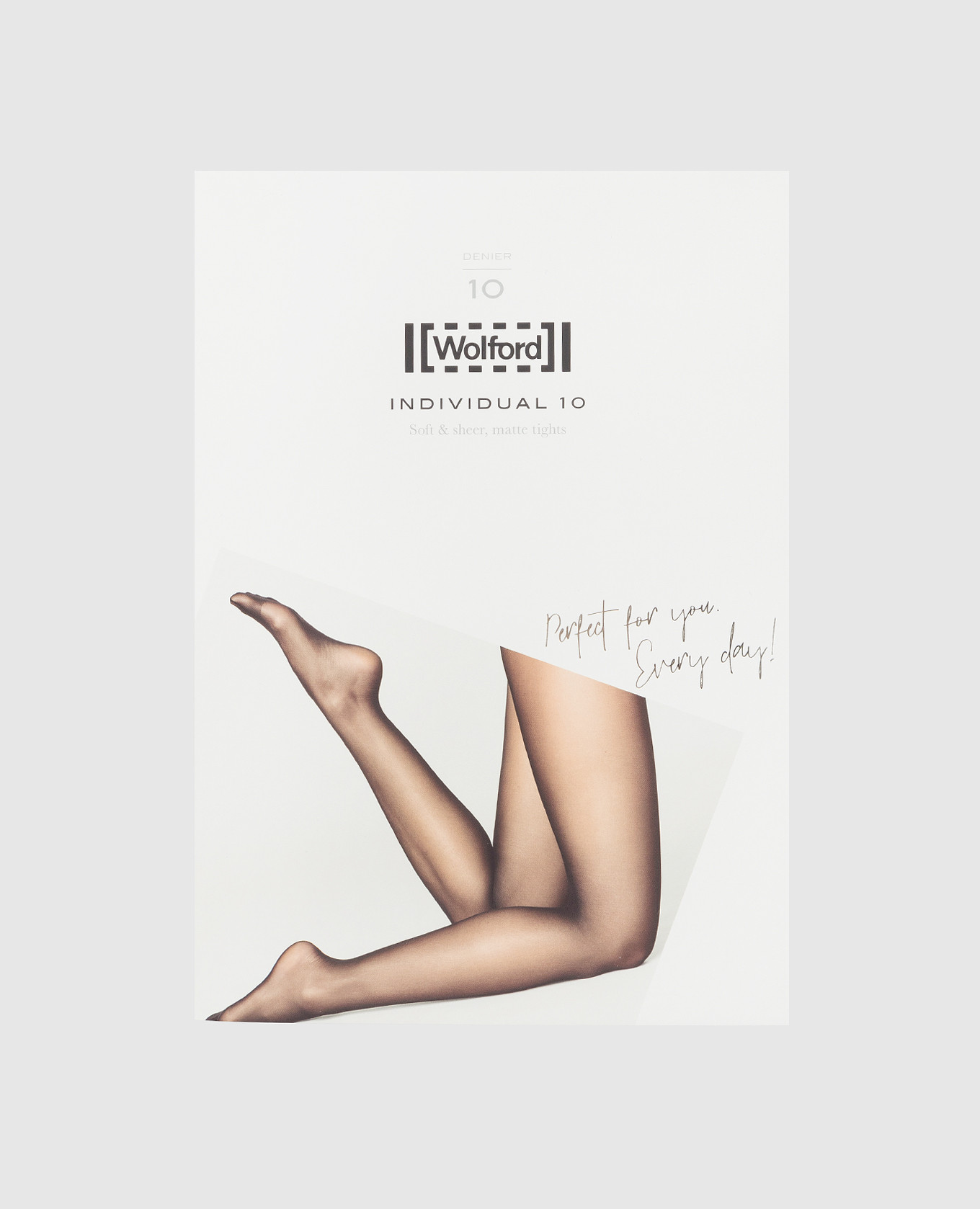 

Light beige tights 10 den Wolford, Бежевый