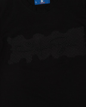Stefano Ricci Children's black T-shirt with logo YNH0300280TE0001