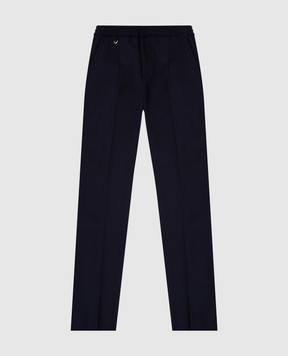 Stefano Ricci Children's dark blue wool trousers Y1T91ASP02W0003G