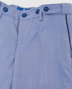 Stefano Ricci Children's light blue wool trousers Y1T0E90T00W0004B