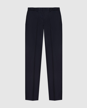 Stefano Ricci Children's dark blue wool trousers Y1T0900000W609