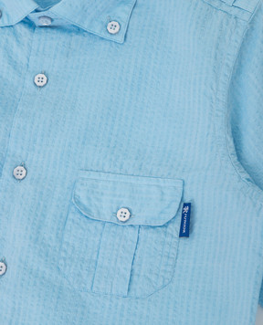 Stefano Ricci Children's blue shirt YC002742L1669