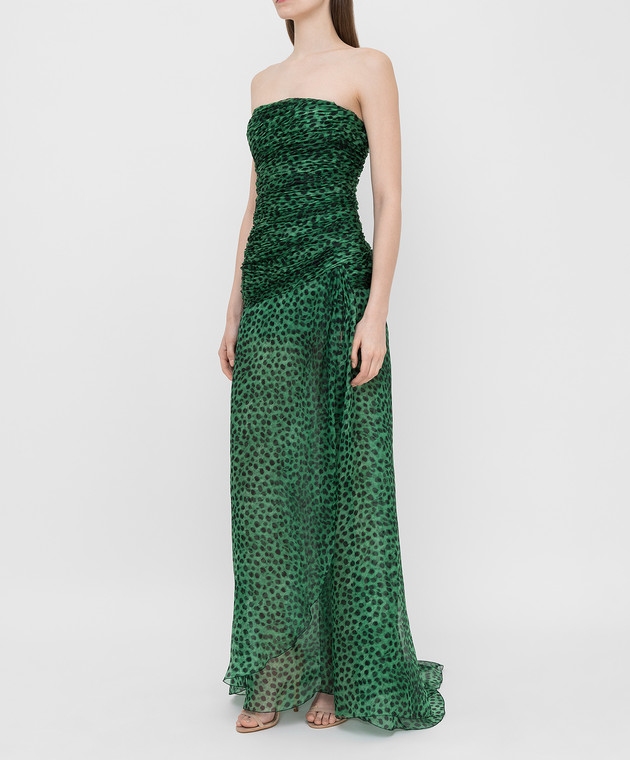 Ermanno Scervino - Green silk dress D362Q320EDZ