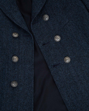 Stefano Ricci Patterned wool coat for children Y1ZFPC6L01W0014C