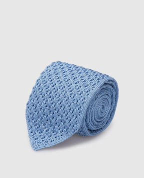Stefano Ricci Children's light blue silk tie YCRM1600SETA