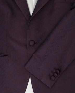Stefano Ricci Children's purple patterned silk jacket Y1RF372000HC4073